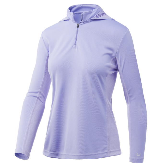 Huk Icon X Solid Long Sleeve Lavender Womens