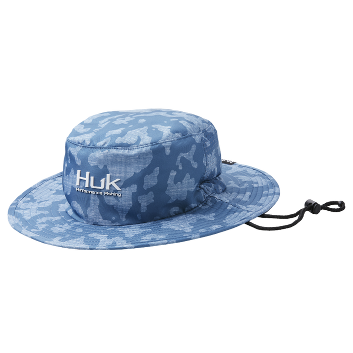 Huk Running Lakes Boonie Titanium Blue Osfm