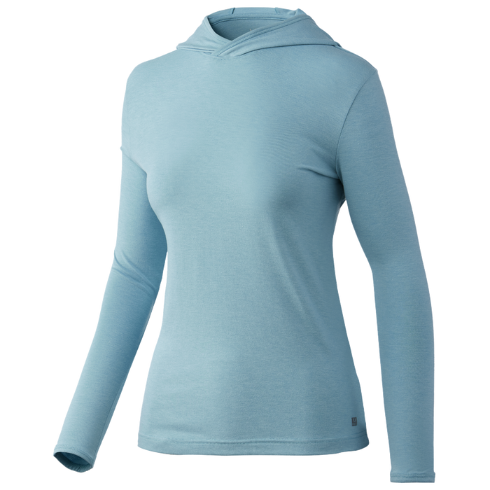 Huk Waypoint Hoodie Porcelain Blue Womens