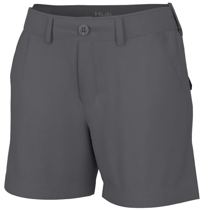 Huk Next Level Short Charcoal Grey Womens