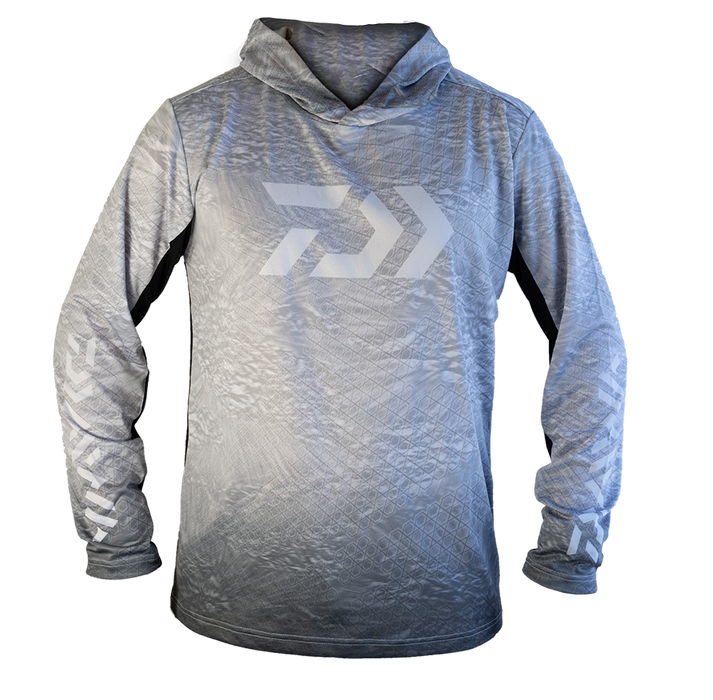 Daiwa Ripple Hooded Jersey Gray