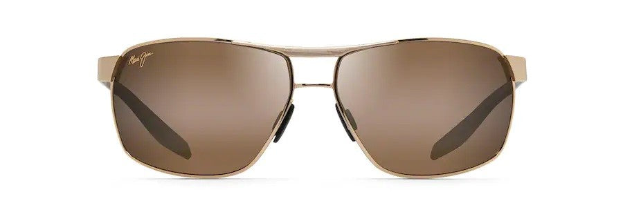 Maui Jim The Bird Gold W Black & Brown Temples Hcl Bronze Superthin Glass