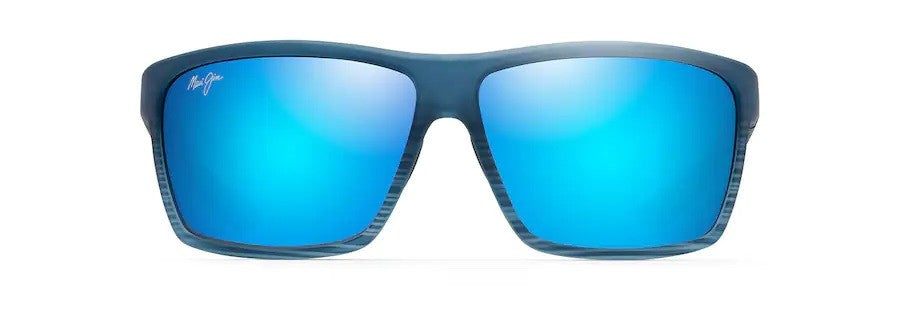 Maui Jim Alenuihaha Blue Black Stripe Blue Hawaii Superthin Glass