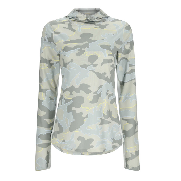 Simms Womens Solarflex Hoody Woodland Camo Cinder