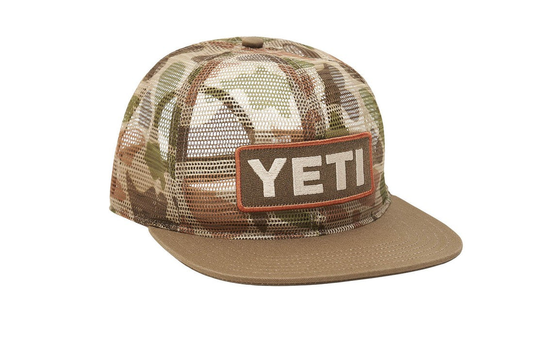 Yeti Mesh Camo 6 Panel Bow Hat Brown