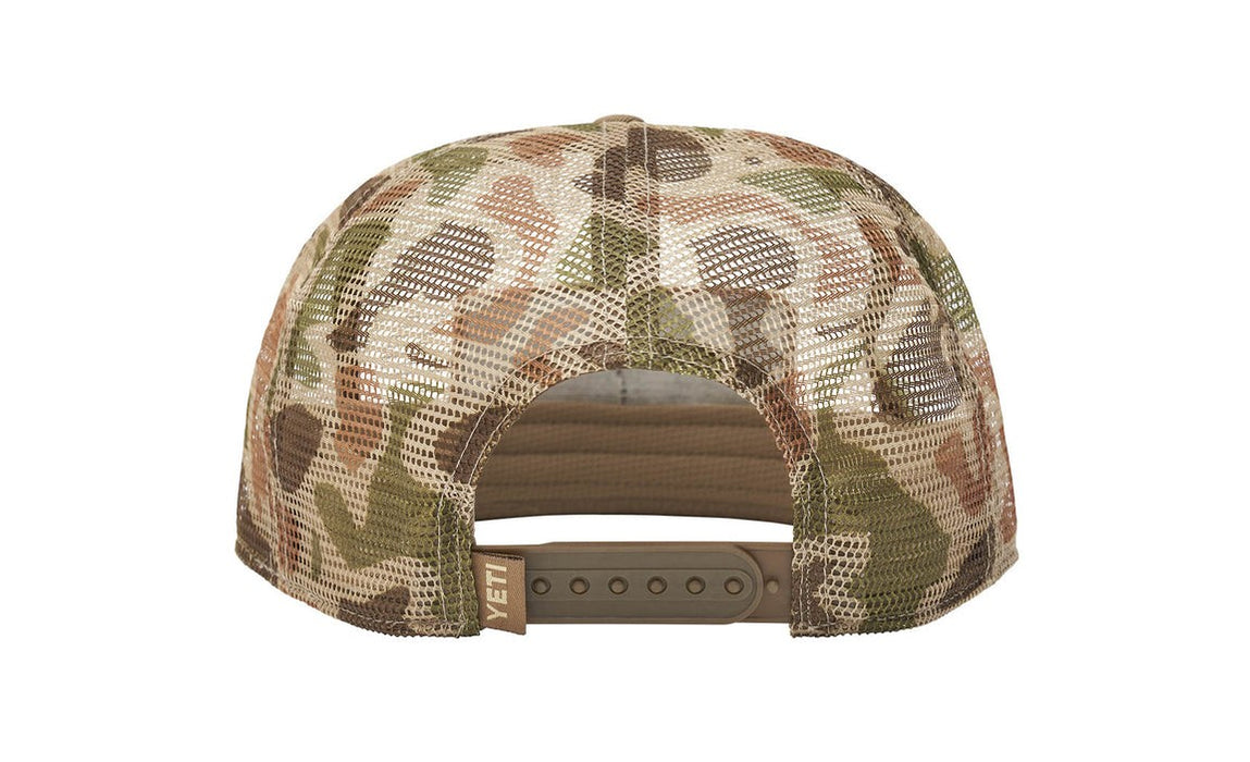 Yeti Mesh Camo 6 Panel Bow Hat Brown