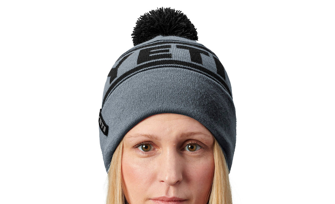 Yeti Retro Knit Beanie Grey/black