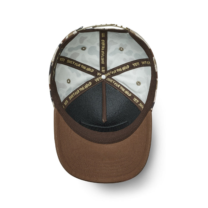 Yeti Snapback Hat Wetlands Brown Camo