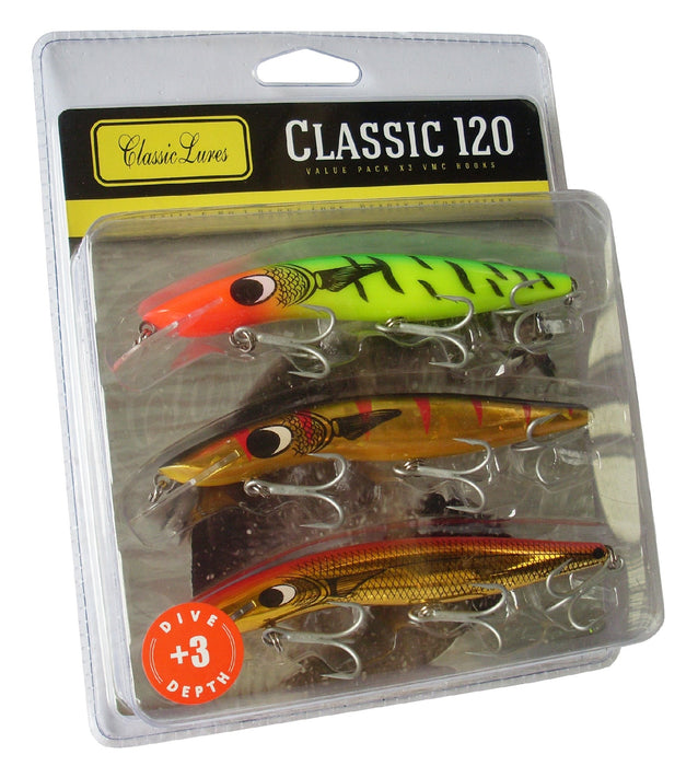 Classic Lures 120 +3ft Pack