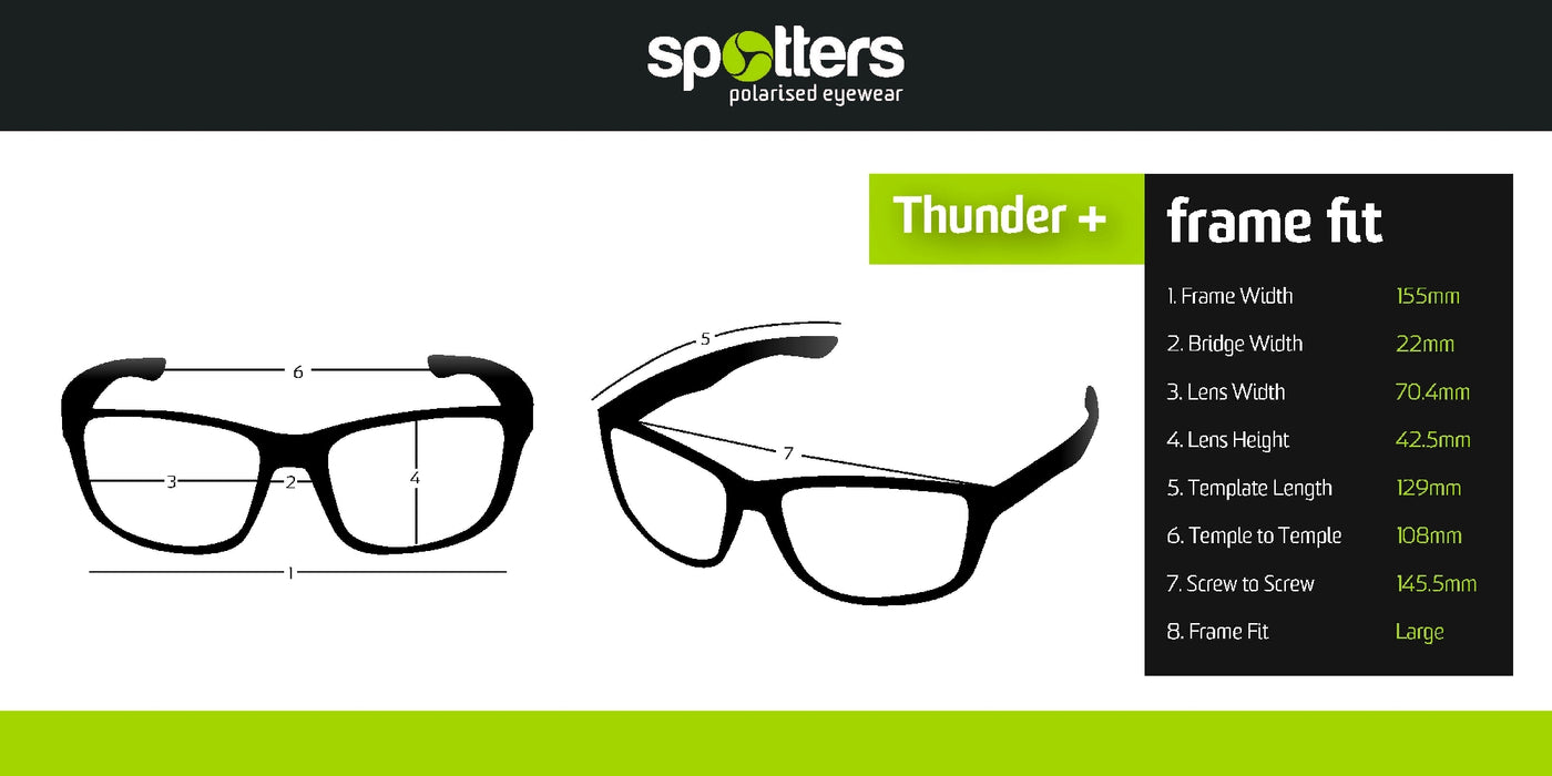 Spotters Thunder+ Matt Black Carbon Glass