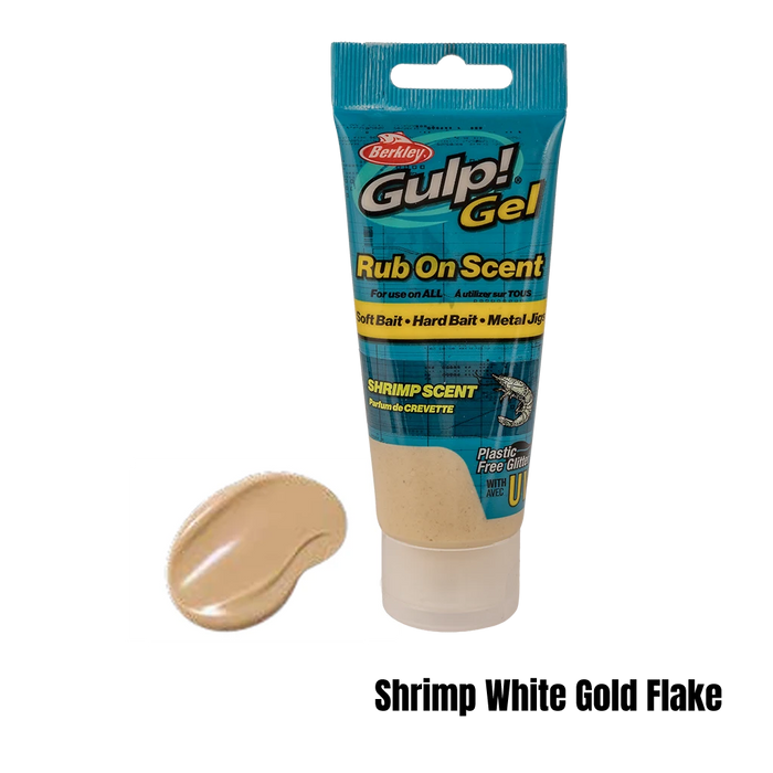 Berkely Gulp Gel 80ml Scent Tube [col:shrimp White Gold Flake]