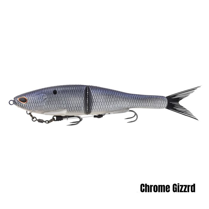 Berkely Powerbait Nessie 11in Swimbait Lure [col:chrome Gizzard]