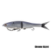 Berkely Powerbait Nessie 11in Swimbait Lure [col:chrome Gizzard]