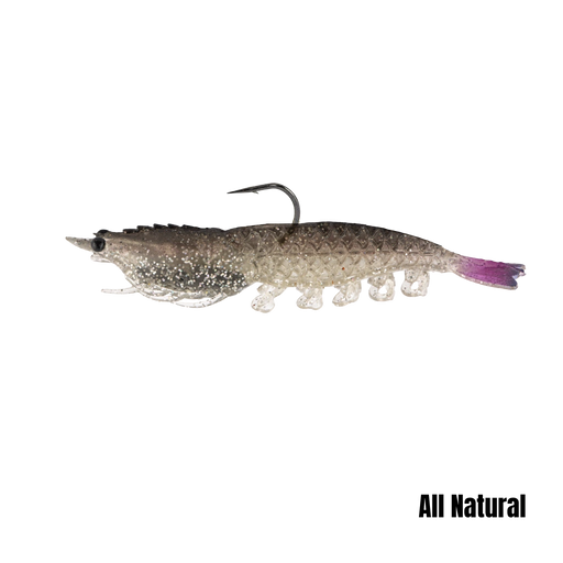 Berkley Powerbait 3.5" Prerigged Cullshrimp [col:all Natural]