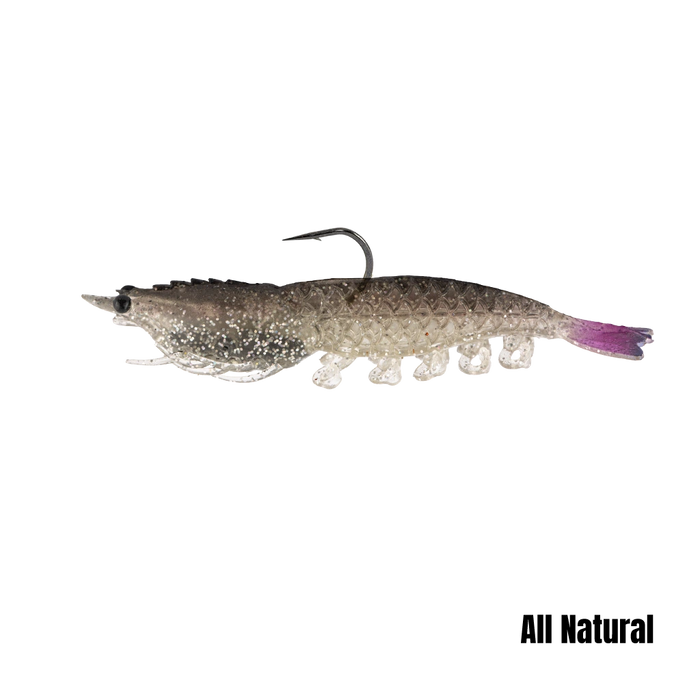 Berkley Powerbait 3.5" Prerigged Cullshrimp [col:all Natural]
