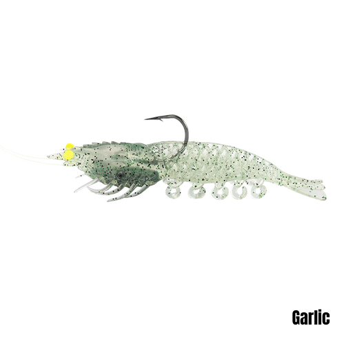 Berkley Powerbait 4" Prerigged Cullshrimp [col:garlic]