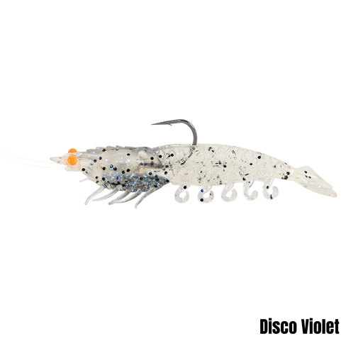 Berkley Powerbait 4" Prerigged Cullshrimp [col:disco Violet]