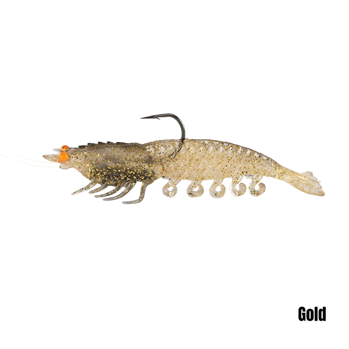 Berkely Powerbait 5" Prerigged Cullshrimp [col:gold]