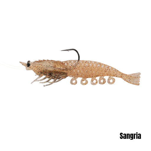 Berkely Powerbait 5" Prerigged Cullshrimp [col:sangria]