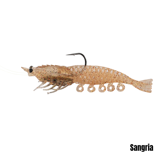 Berkely Powerbait 5" Prerigged Cullshrimp [col:sangria]