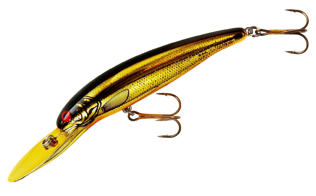 Bomber Deep Long A Fishing Lure Silver Flash/Red Head 1/2, 60% OFF