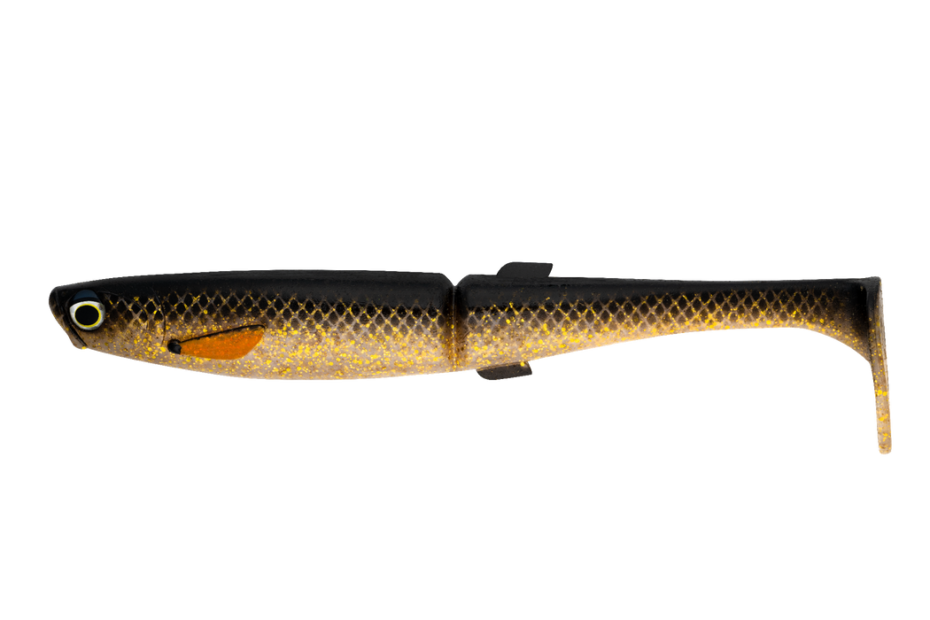 Daiwa Bait Junkie 8.5" Megaminnow [col:black & Gold]
