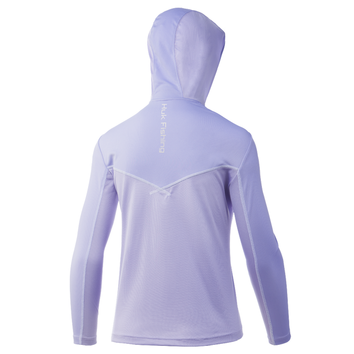 Huk Icon X Solid Long Sleeve Lavender Womens