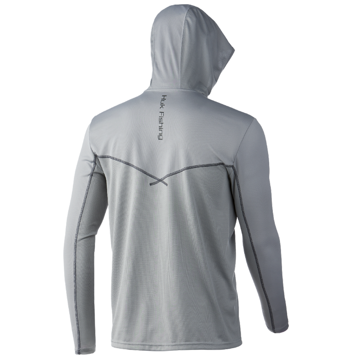 Huk Icon X Hoodie Overcast Grey Mens Fishing Outdoor World