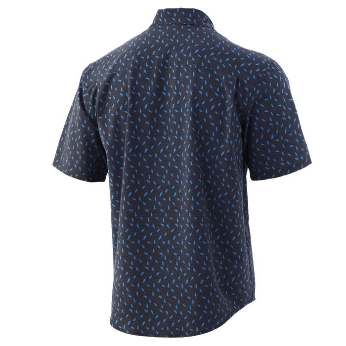 Huk Kona Lure Short Sleeve Shirt Black Mens