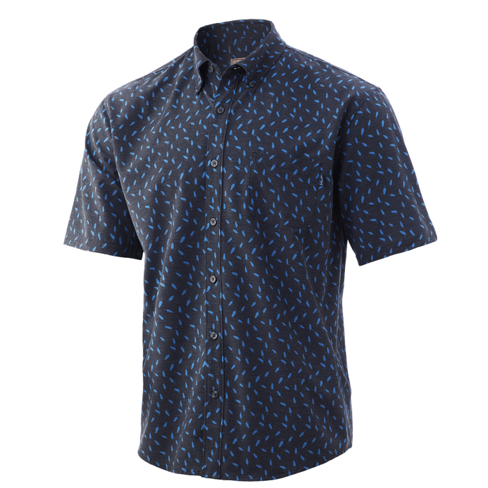 Huk Kona Lure Short Sleeve Shirt Black Mens