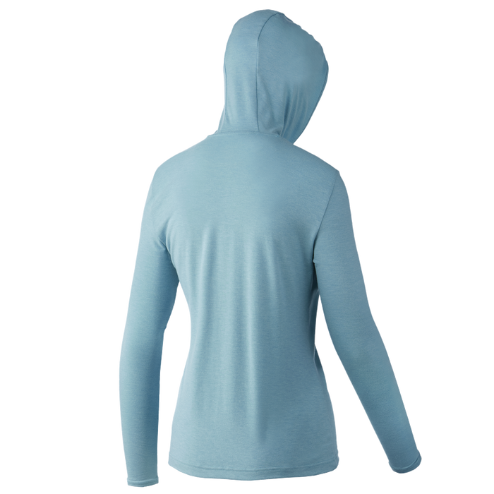 Huk Waypoint Hoodie Porcelain Blue Womens