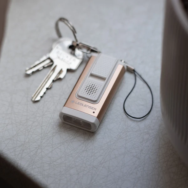 Led Lenser K6r Rechareable Keyring Torch [col:rose Gold]