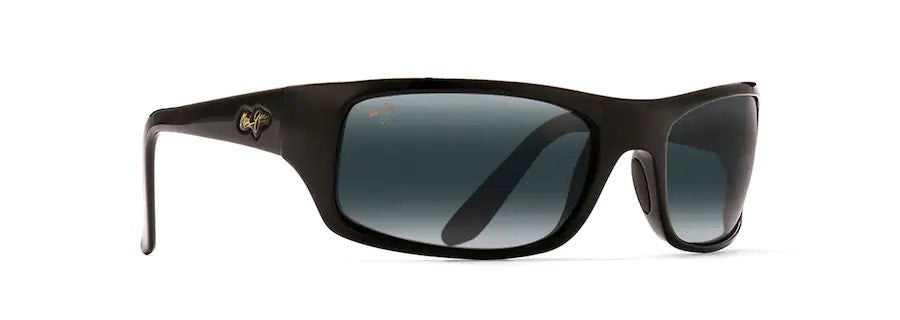 Maui Jim Peahi Gloss Black Neutral Grey Superthin Glass