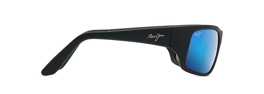 Maui Jim Peahi Matte Black Blue Hawaii Superthin Glass