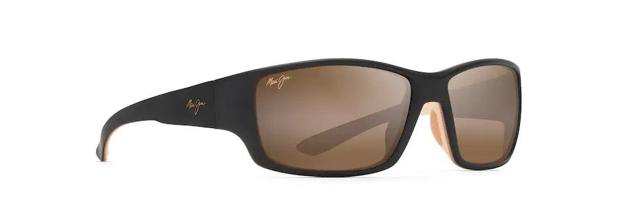 Maui Jim Local Kine Matte Transparnet Brown With Tan & Cream Hcl Bronze Superthin Glass