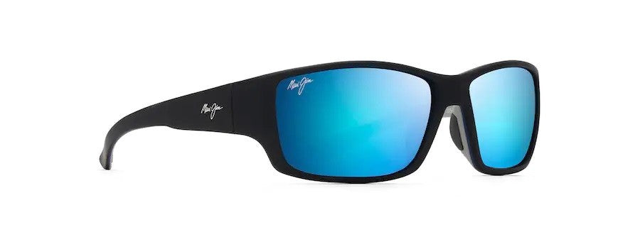 Maui Jim Local Kine Soft Black With Sea Blue & Grey Blue Hawaii Superthin Glass