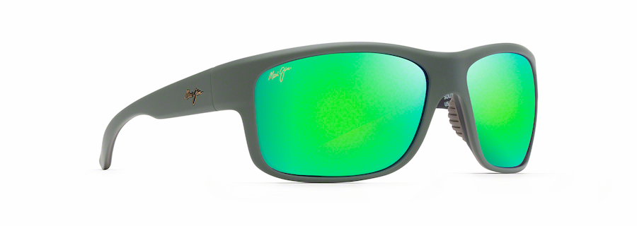 Maui Jim Southern Cross Soft Matte Khaki With Brown & Black Mauigreen Superthin Glass