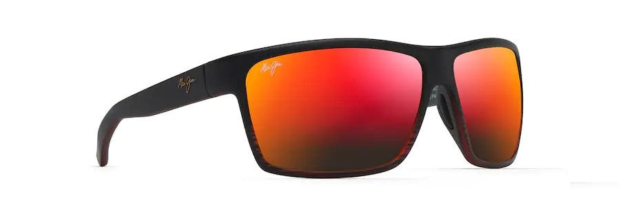 Maui Jim Alenuihaha Burgundy Stripe Hawaii Lava Superthin Glass