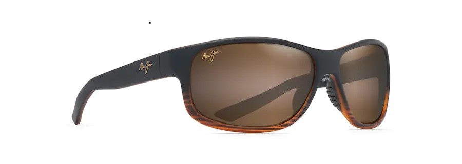 Maui Jim Kaiwi Channel Dark Brown Stripe Hcl Bronze Superthin Glass