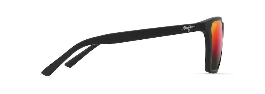 Maui Jim Cruzem Matte Black Hawaii Lava Superthin Glass