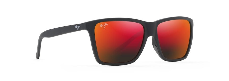 Maui Jim Cruzem Matte Black Hawaii Lava Superthin Glass