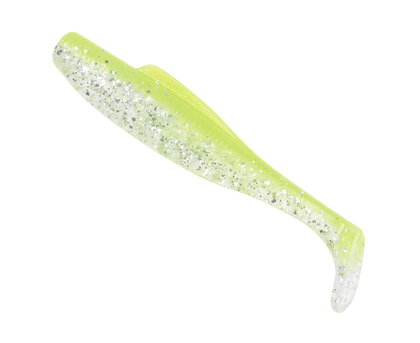 Z-man Diezel Minnowz 4" Soft Plastic Lure 5pk [col:ghost Chartreuse]