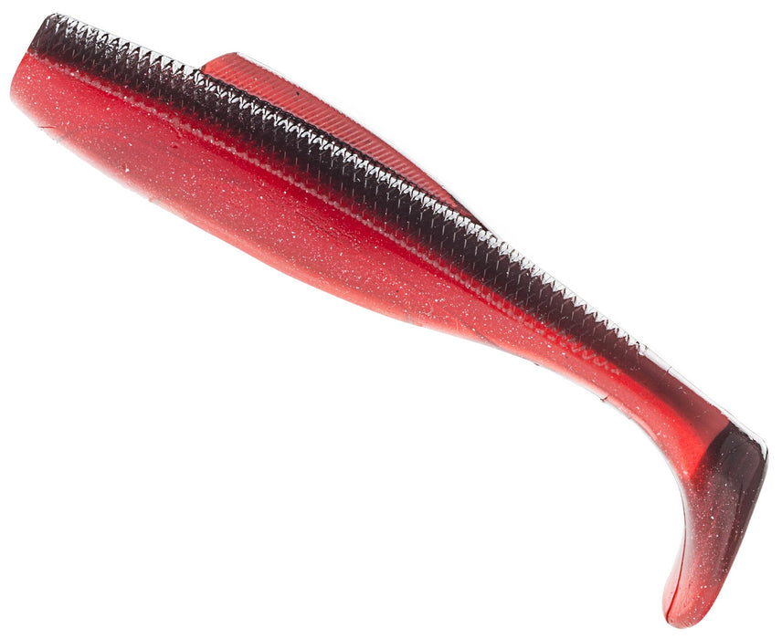 Z-man Diezel Minnowz 4" Soft Plastic Lure 5pk [col:red Shad]
