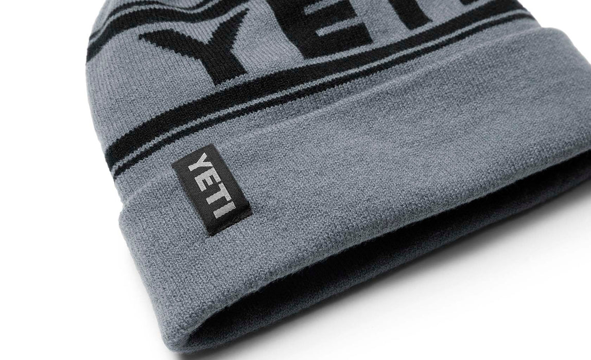 Yeti Retro Knit Beanie Grey/black