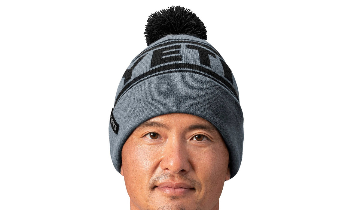 Yeti Retro Knit Beanie Grey/black