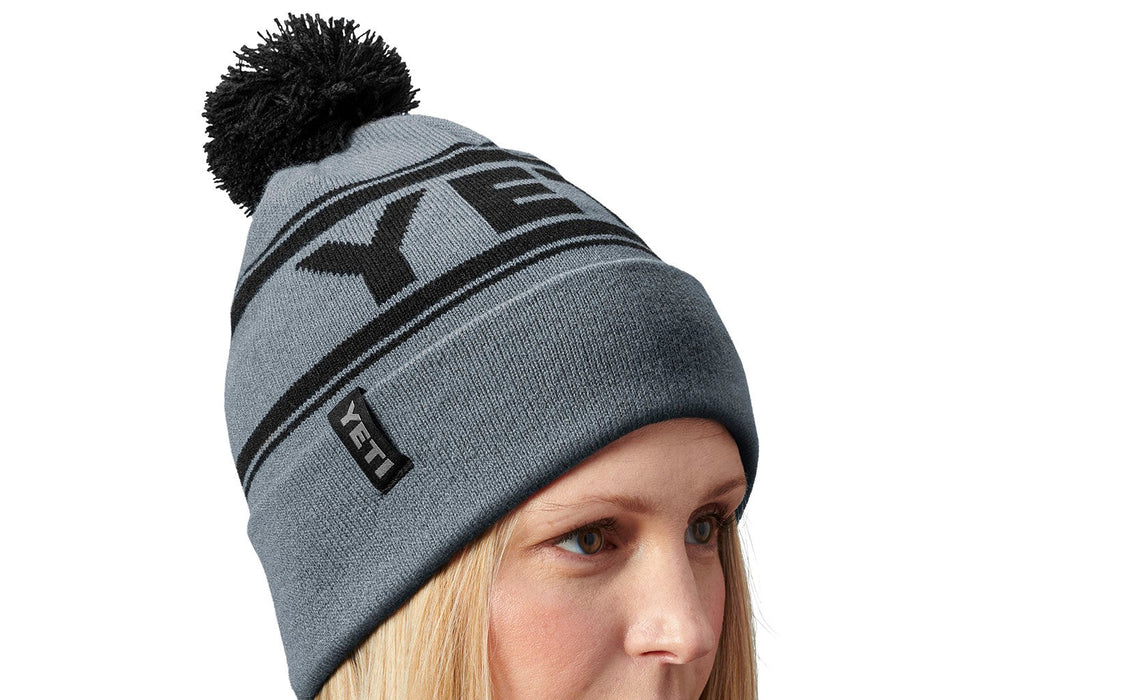 Yeti Retro Knit Beanie Grey/black