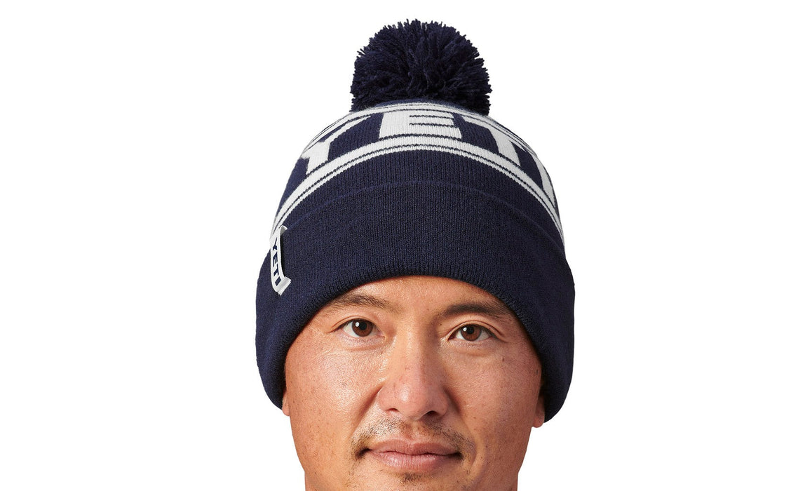 Yeti Retro Knit Beanie Navy/white