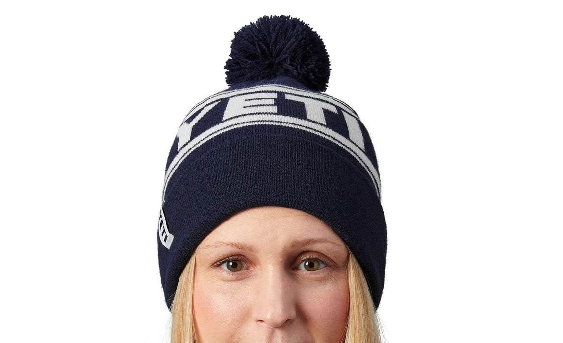 Yeti Retro Knit Beanie Navy/white