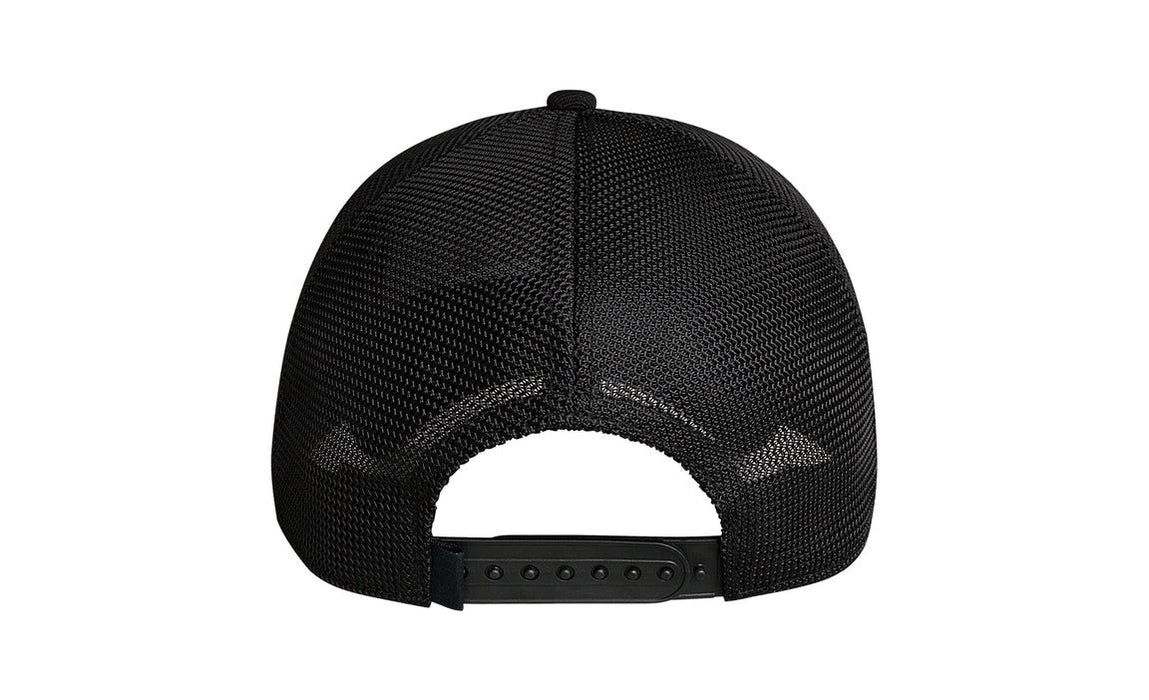 Yeti Black On Black Patch Trucker Hat