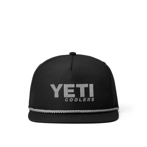 Yeti Coolers Flat Brim Rope Cap [col:black]